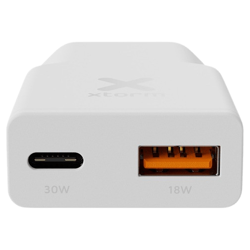 Xtorm Go2 Slimline USB-C Carregador Rápido 33W Branco