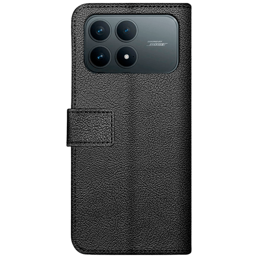 Just in Case PU-Couro Book Capa Preto POCO F8 Pro