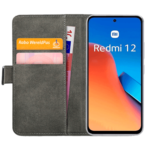 Mobilize Pu-Couro Book Capa Preto Xiaomi Redmi 12