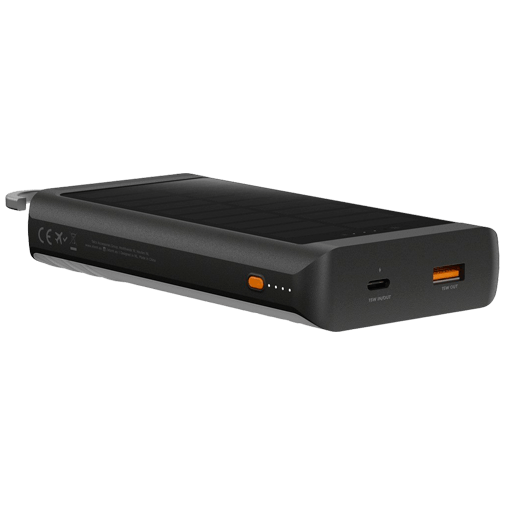 Xtorm Go2 USB USB-C Solar Power Bank 10.000mAh Preto