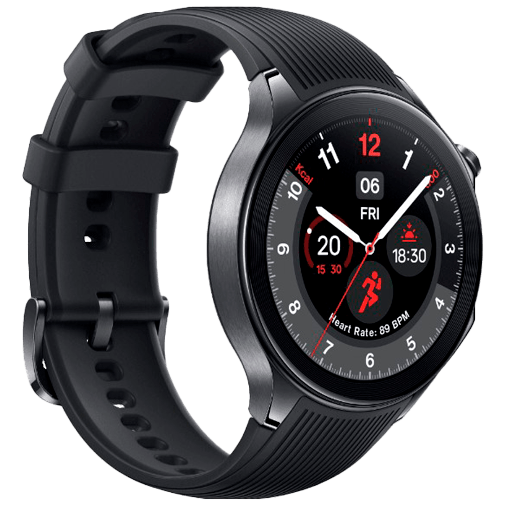 OnePlus Watch 2 Preto (Preto Rubberen Correia)