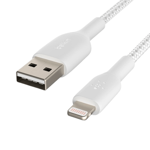 Belkin Boost Charge Lightning Cabo Braided 0,15 Metros Branco