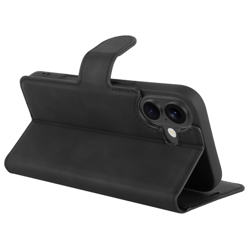 Just in Case PU-Couro Premium Book Capa Preto Apple iPhone 17