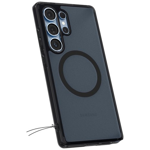 Spigen Ultra Hybrid Magfit TPU Back Cover Preto Samsung Galaxy S25 Ultra