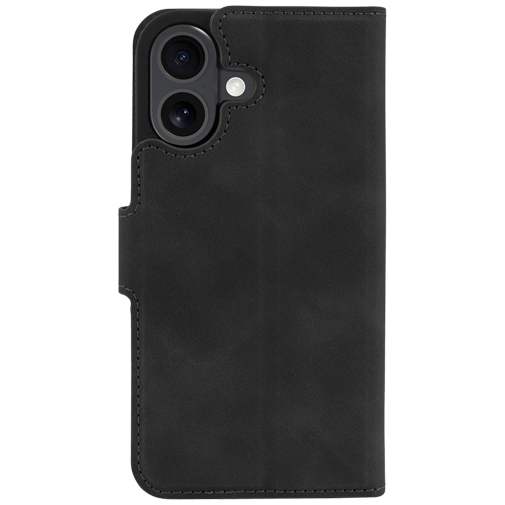 Just in Case Pu-Couro Premium Book Capa Preto Apple iPhone 16 Plus