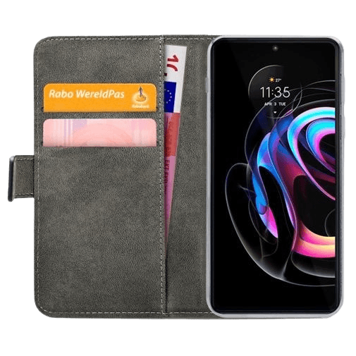 Mobilize Book Case Couro-PU Preto Motorola Edge 20 Pro