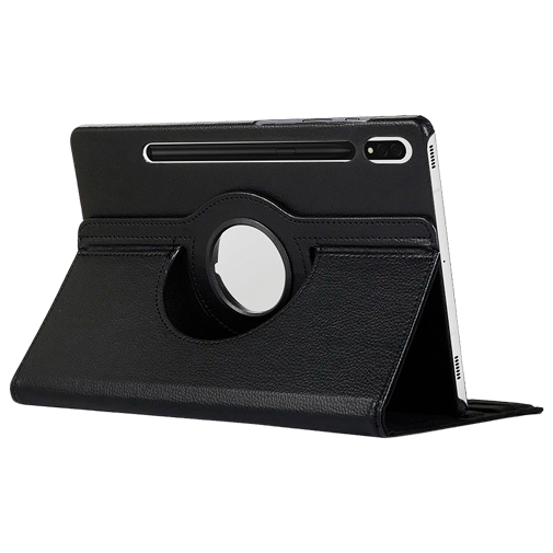 Just in Case Pu-Couro Rotating 360 Book Capa Preto Samsung Galaxy Tab S9+/S9 FE+/S10+