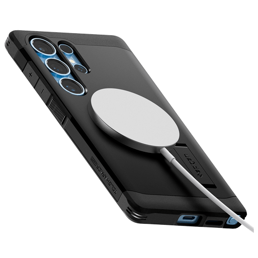 Spigen Tough Armor Magfit TPU Back Cover Preto Samsung Galaxy S25 Ultra