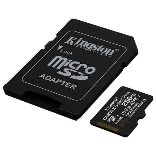 Kingston Canvas Select Plus microSDXC 256GB + Adaptador SD