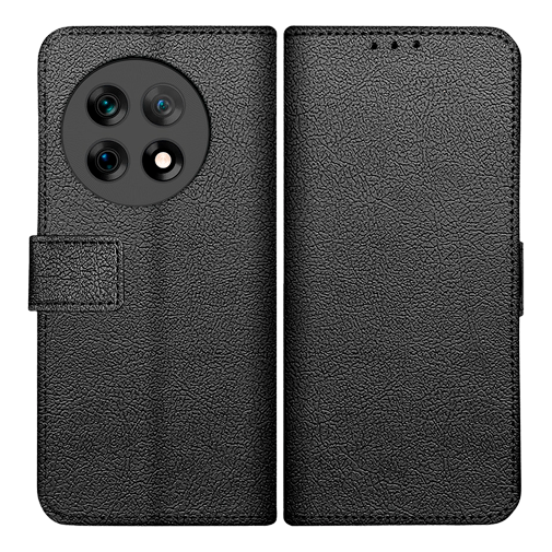 Just in Case Pu-Couro Book Capa Preto OnePlus 13