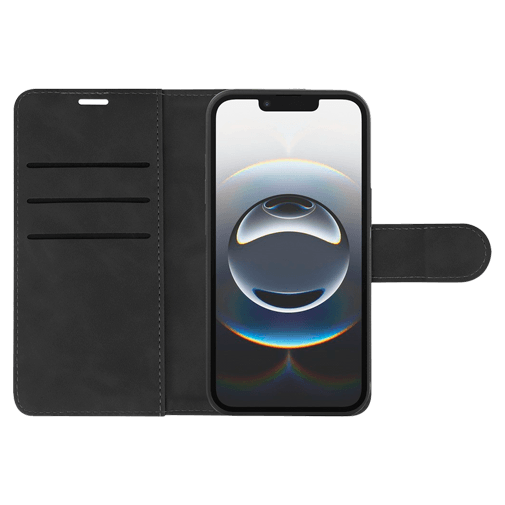 Just in Case Amovível PU-Couro Book Capa Preto Apple iPhone 16e/17e