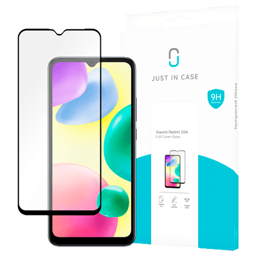 Just in Case Vidro Temperado Edge To Edge Protetor De Ecrã Xiaomi Redmi 10A