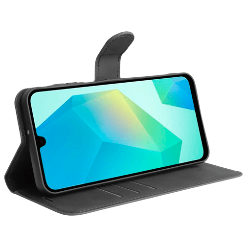 Just in Case Pu-Couro Book Capa Preto Samsung Galaxy A16/A16 5G