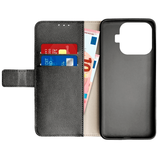 Just in Case PU-Couro Book Capa Preto Xiaomi 17T Pro