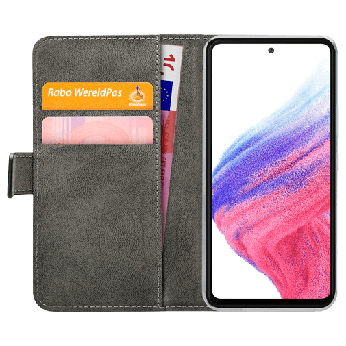 Mobilize Book Case Couro-PU Preto Samsung Galaxy A53 5G