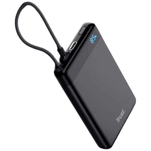 Trust Fiera Carregador Rápido Power Bank 10.000mAh Preto