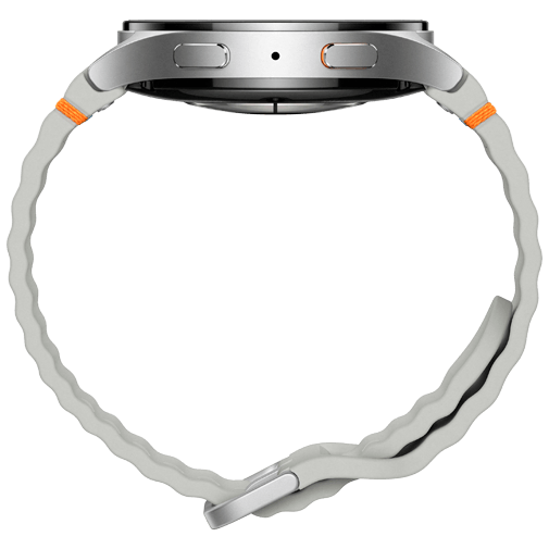Samsung Galaxy Watch 7 4G 44mm Prata (Bracelete De Borracha Prata)