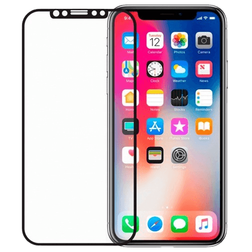 Mobilize Protector de Ecrã de Vidro Temperado Edge-to-Edge Apple iPhone X/XS Preto
