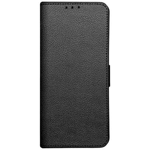 Just in Case PU-Couro Book Capa Preto Motorola Edge 70 Fusion