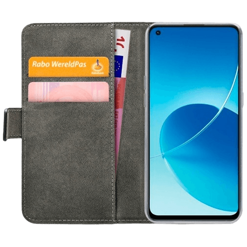 Mobilize Book Case Couro-PU Preto OPPO Reno6 5G
