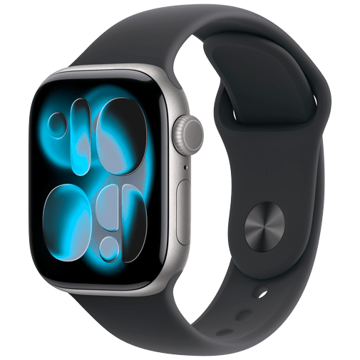 Apple Watch Series 11 42mm 5G Cinzento (Bracelete De Borracha Preta S/M)