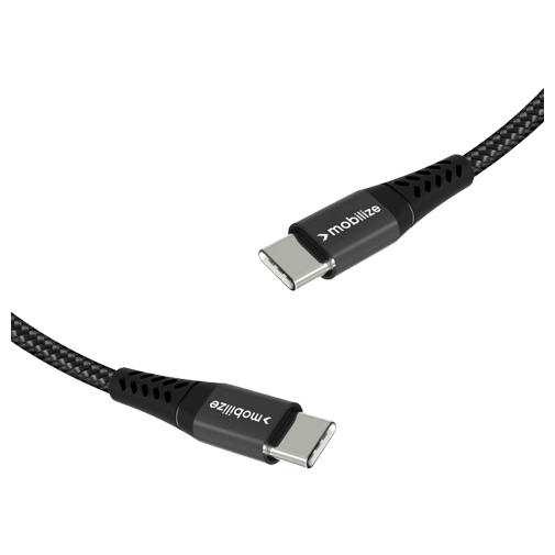 Mobilize USB-C - USB-C Nylon Cabo 1 Metro Preto