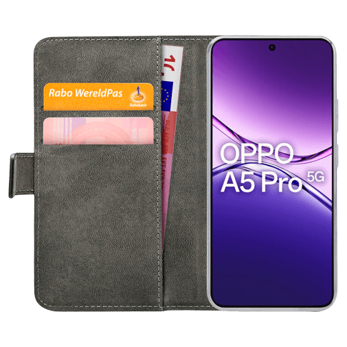 Mobilize PU-Couro Book Capa Preto OPPO A5 Pro