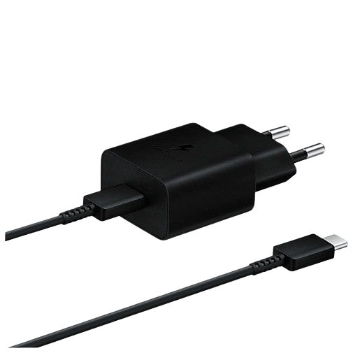 Samsung Ep-T510 USB-C Carregador Rápido 15W + USB-C 1 Metro Preto