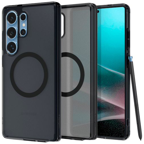 Spigen Ultra Hybrid Magfit TPU Back Cover Preto Samsung Galaxy S25 Ultra