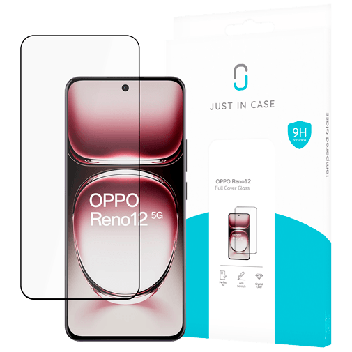 Just in Case Vidro Temperado Edge To Edge Protetor De Ecrã OPPO Reno12