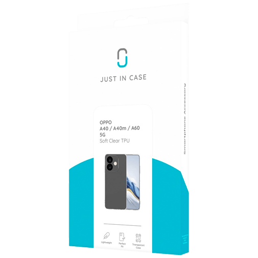 Just in Case TPU Back Cover Transparente OPPO A40/A40m/A60 5G