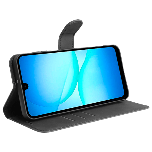 Just in Case PU-Couro Book Capa Preto Samsung Galaxy A17/A17 5G